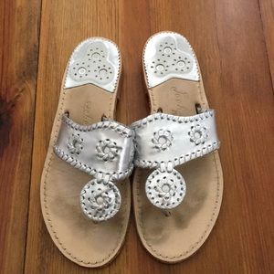 Jack Rogers Silver Size 6 Sandal